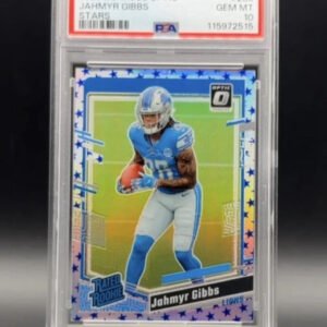 2023 Panini Donruss Optic - Rated Rookie Jahmyr Gibbs #236 Stars Prizm PSA 10