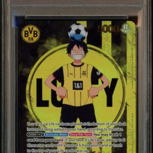 2025 ONE PIECE PROMOS BVB X ONE PIECE MATCH DAY 2025 #003 MONKEY D. LUFFY PSA 10